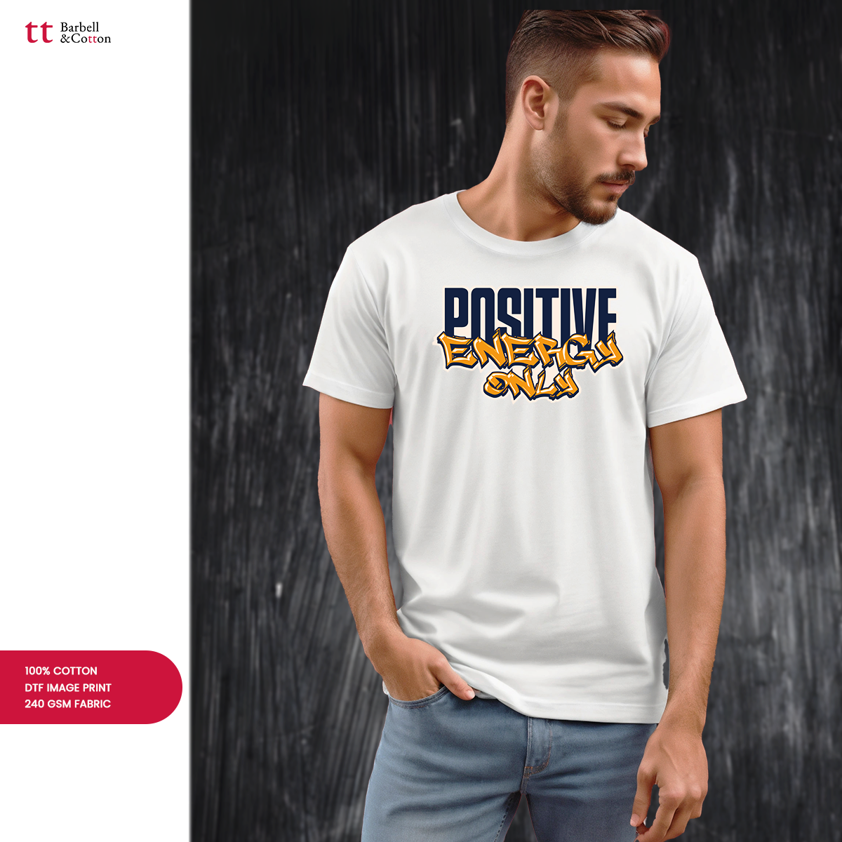 Positive Energy Only Graphic Tee – Black Edition