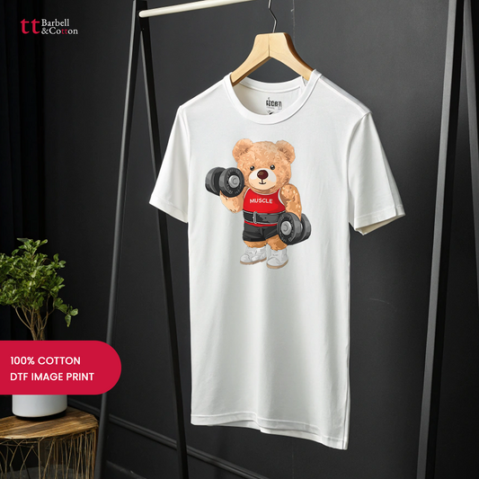 Exclusive Oversized Iron Teddy Gym Tee