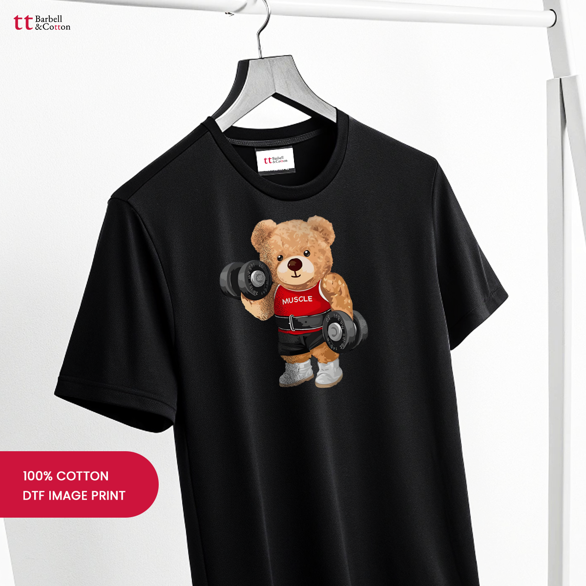 Exclusive Oversized Iron Teddy Gym Tee